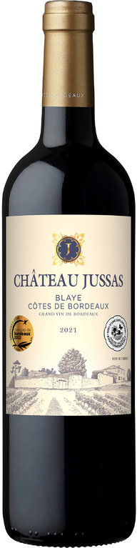 CH. JUSSAS 2021, Blaye - Cote de Bordeaux Rouge